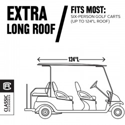 6-Passenger Fairway Deluxe Golf Cart Enclosure