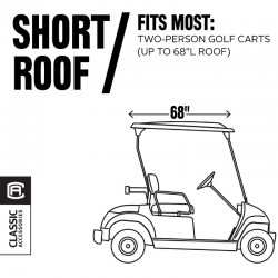 2-Passenger Fairway Deluxe Golf Cart Enclosure